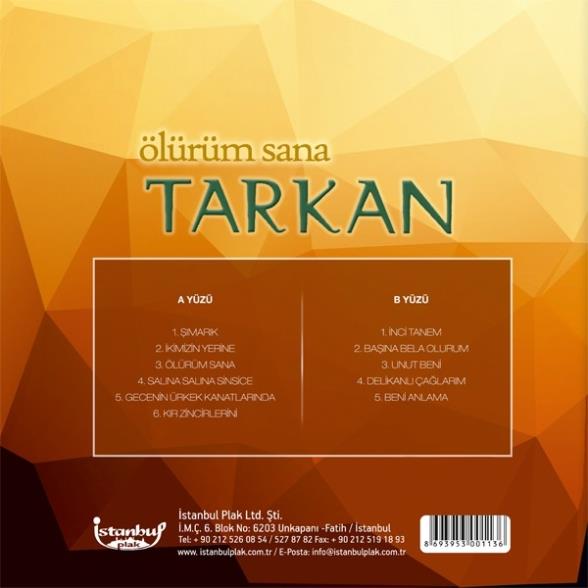 Tarkan - Ölürüm Sana - Plak 