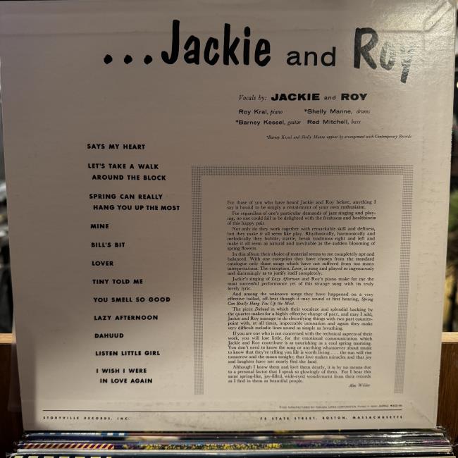 Jackie And Roy* – Storyville Presents Jackie And Roy