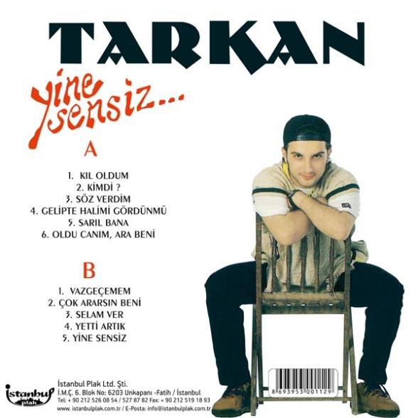 Tarkan - Yine Sensiz - Plak 
