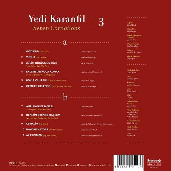 Yedi Karanfil 3 (Enstrümantal) - Plak