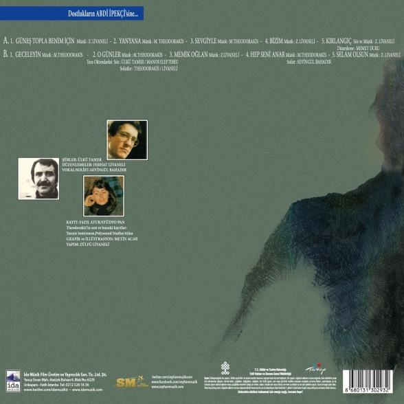 Zülfü Livaneli , Mikis Theodorakis -  Güneş Topla Benim İçin - Plak 