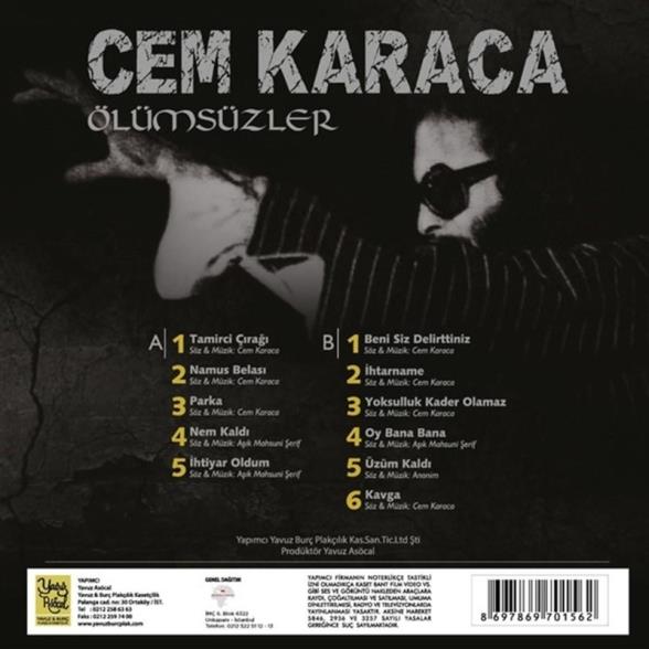 Cem Karaca - Ölümsüzler - Plak 