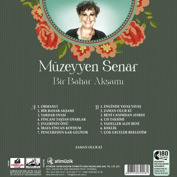 Müzeyyen Senar - Bir Bahar Akşamı - Plak 