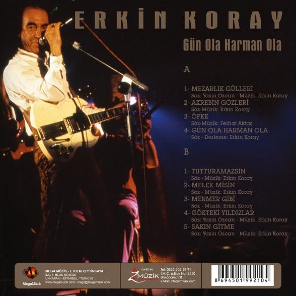 Erkin Koray - Gün Ola Harman Ola - Plak 