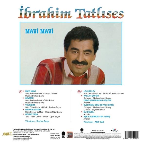 İbrahim Tatlıses - Mavi Mavi - Plak
